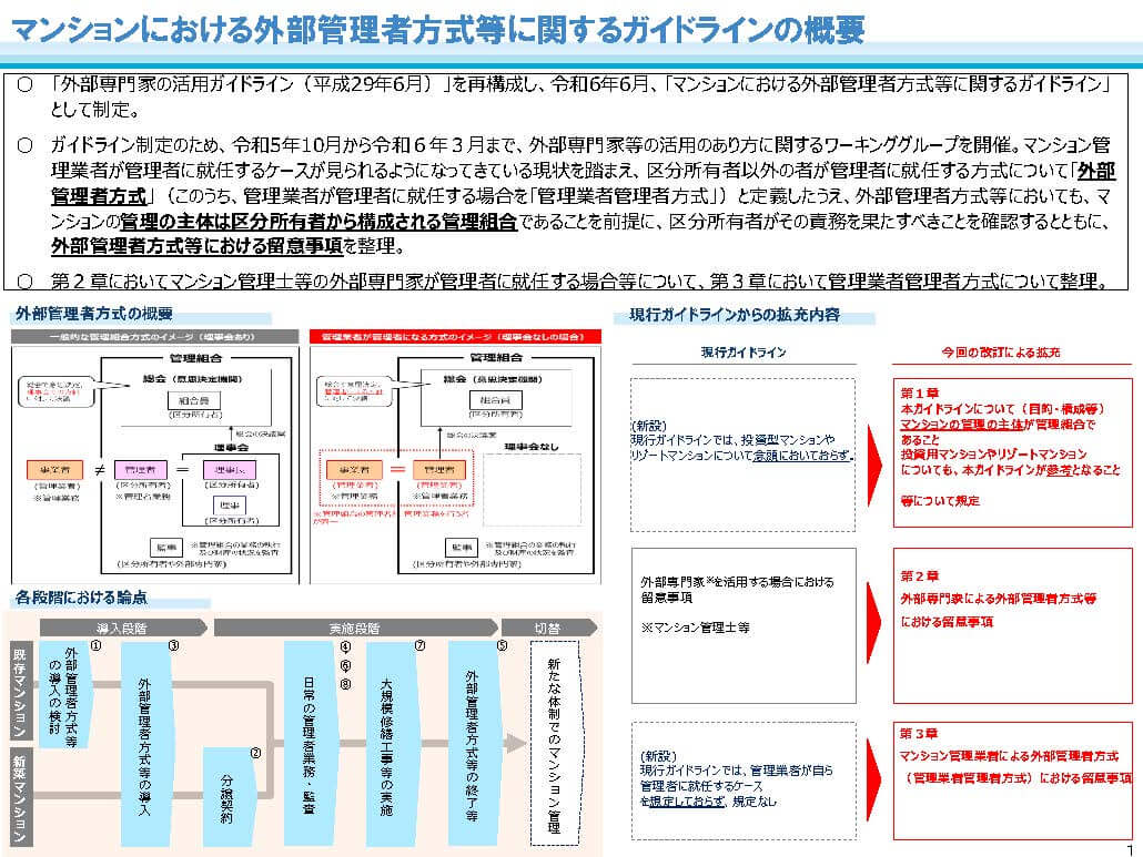 外部管理者方式（ガイドライン）