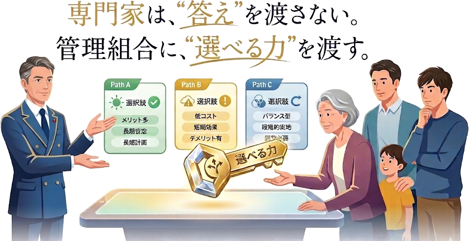 専門家は“答え”ではなく“選べる力”を渡す